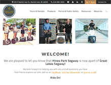 Tablet Screenshot of hinesparksegwayrental.com